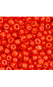 Seed beads 8/0 (3mm) Fiery red